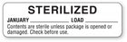 MarketLab Sterilized and Sterilized Expiration Label - LABEL, STERILIZED, JAN-WHITE-RL/320 - 13601-WH