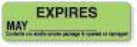 MarketLab Expire Labels - LABEL, STERILIZEDEXPIRATION, MAR-LT. GRN- - 13602-LG