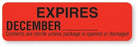 MarketLab Expire Labels - LABEL, STERILIZEDEXPIRATION, DEC-RED-RL/3 - 13602-RD