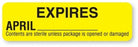 MarketLab Expire Labels - LABEL, STERILIZEDEXPIRATION, APR-YELLOW-R - 13602-YL