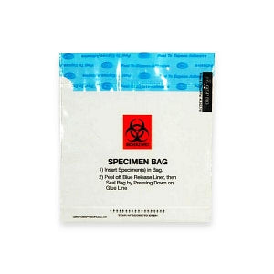 MarketLab Pocket Biohazard Specimen Bag - BAG, SPECIMEN, 6X6, W BIOHZRD - 13773