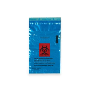 MarketLab Pocket Biohazard Specimen Bag - BAG, SPECIMEN, 6X10, BLUE, TRNSPARENT - 13776