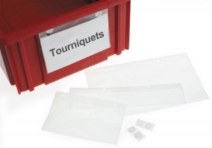 MarketLab Divider Box Label Holders - Label Holder for Divider Storage Box, Holds 5" W x 3" H Labels - 1425