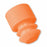 MarketLab Flanged Tube Caps For 12mm Tubes - PLUG CAPS, FLANGE, FOR 12MM TUBES, ORANGE - 1432-OR