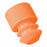 MarketLab Flanged Tube Caps For 12mm Tubes - PLUG CAPS, FLANGE, FOR 12MM TUBES, ORANGE - 1432-OR