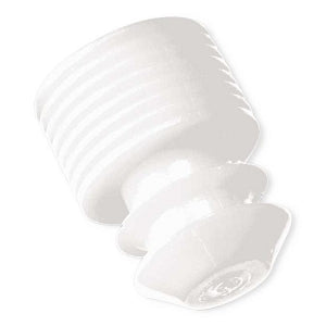 MarketLab Flanged Tube Caps For 12mm Tubes - PLUG CAPS, FLANGE, FOR 12MM TUBES, WHITE - 1432-WH