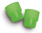 MarketLab Ribbed Tube Cap - PLUG CAPS, RIBBED, FOR 12MM TUBES, GREEN - 1433-GN