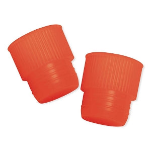 MarketLab Ribbed Tube Cap - PLUG CAPS, RIBBED, FOR 12MM TUBES, RED - 1433-RD