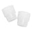 MarketLab Ribbed Tube Cap - PLUG CAPS, RIBBED, FOR 12MM TUBES, WHITE - 1433-WH