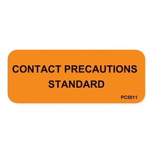 MarketLab Patient Chart Label - LABEL, CONTACT PRECAUTIONS, STD CHART - 14906