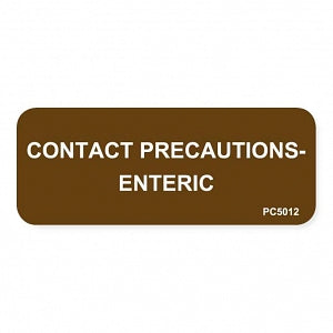 MarketLab Patient Chart Label - LABEL, CONTACT PRECAUTIONS, ENTRIC CHART - 14907