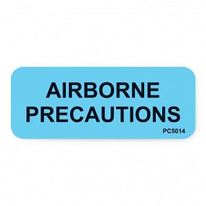 MarketLab Patient Chart Label - LABEL, AIRBORNE PRECAUTIONS, STD CHART - 14909