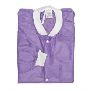 Marketlab Disposable Lab Coats - LAB COAT, MEDIUM, LIGHTWEIGHT, PURPLE - 15191-PL