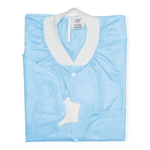 Marketlab Disposable Lab Coats - LAB COAT, DISPOSABLE, SKY BLUE, XL, 10/PK - ML15193-80