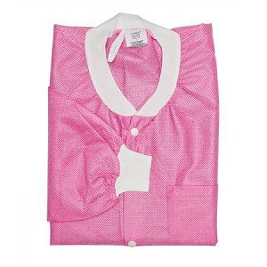 Marketlab Plus Size Disposable Lab Coats - Disposable Lightweight Lab Coat, Pink, 4XL - 15196-PK