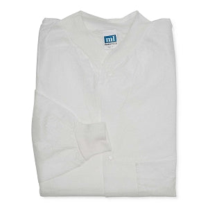 Marketlab Disposable Lightweight Lab Jackets - LAB JACKET, LIGHTWEIGHT, WHITE, LARGE, - 15213-WH