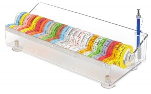 MarketLab Acrylic Medication Label Tape Dispenser - TAPE DISPENSER, MEDICATION LABEL, ACRYLIC - 1548