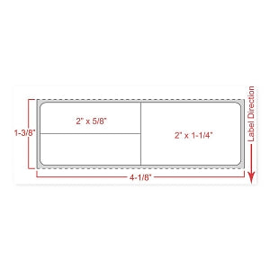 MarketLab Meditech Laboratory System Labels - MEDITECH DIR THERMAL, IR, 3"C 4X1-1/4 WHIT - 15494