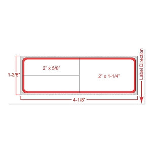 MarketLab Meditech Laboratory System Labels - MEDITECH DIR THERML, IR, 3"C 4X1-1/4 WHITE - 15495