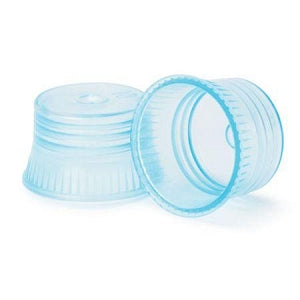 MarketLab Transparent Color Tube Cap - CAPS, TRANSPARENT TUBE, 16MM, BLUE - 16475-BL