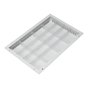 MarketLab Gray Tray with Dividers - TRAY, GRAY, 2", WITH 3 SD & 3 LD, DIVIDERS - ML16588