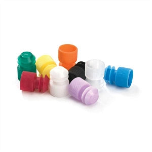 MarketLab Flanged Tube Caps For 13mm Tubes - FLANGE PLUG CAPS, FOR 13MM TUBES, BLUE - 16686