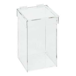 MarketLab Large Acrylic Waste Container with Lid - CONTAINER, WASTE, ACRYLIC, W / LID, 1/EA - ML17200