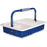 MarketLab Phlebotomy Trays with Racks - TRAY, BLUE, W/BLUE HANDLE, 17MM TUBE RACK - 1895-BL