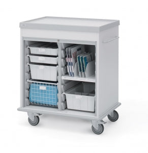 Marketlab Wide Mobile Supply Cart - CART, CUSTOMIZABLE, DOUBLE WIDE, MOBILE - ML2294