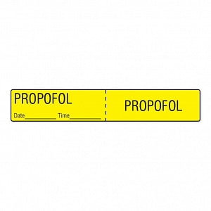 MarketLab IV Tubing Medication Label - LABEL, IV TUBING, PROPOFOL - 2327