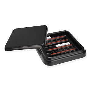 MarketLab Full and Mini Stain Trays - STAIN TRAY, MINI, W/BLACK LID - 2522-BK