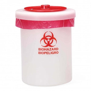 MarketLab Autoclavable Biohazard Container - BIOHAZARD CONTAINER, 5 GALLON - 2560