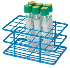 Marketlab Half-Size Epoxy Wire Tube Rack - RACT, TUBE, 15-16MM, HALF, EPOXY WIRE, 24 PLA - 2598-BL