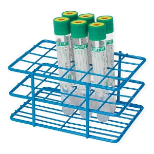 Marketlab Half-Size Epoxy Wire Tube Rack - RACT, TUBE, 15-16MM, HALF, EPOXY WIRE, 24 PLA - 2598-BL