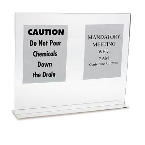 MarketLab Sink Splash Guard with Sign Holder - Sink Splash Guard with Sign Holder - 2633