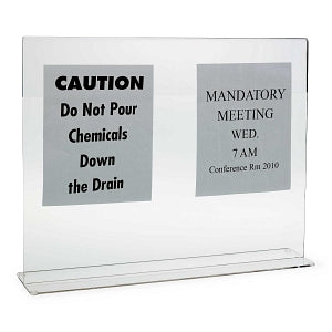 MarketLab Sink Splash Guard with Sign Holder - Sink Splash Guard with Sign Holder - 2633