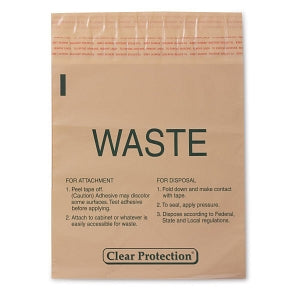 Marketlab Stick On Waste Bag - WASTE BAG, STICK-ON, 9 X 10 INCH - ML2639