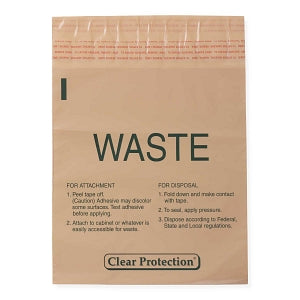 Marketlab Stick On Waste Bag - WASTE BAG, STICK-ON, 9 X 10 INCH - ML2639