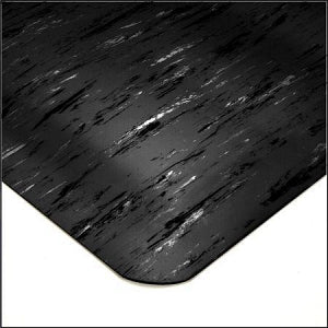 MarketLab Vinyl Floor Mats - Vinyl Floor Mat, Black, 2" x 3" - 3347-BK