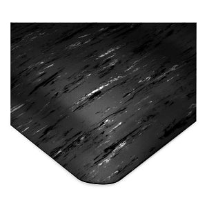 MarketLab Vinyl Floor Mats - Vinyl Floor Mat, Black, 3" x 5" - 3348-BK