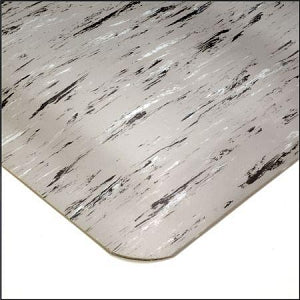 MarketLab Vinyl Floor Mats - Vinyl Floor Mat, Gray, 3" x 5" - 3348-GY