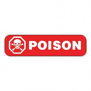 Marketlab Special Medication Label - LABEL, POISON, RED - 3815