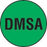 MarketLab Syringe Label for Nuclear Medicine - LABEL, 0.5" DOT, GREEN, DMSA - 3835