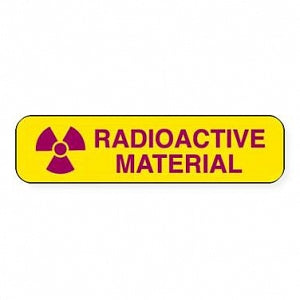 MarketLab Radioactive Warning Label - LABEL, RADIOACTIVE MATERIAL - 3872