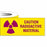 MarketLab Radioactive Warning Label - TAPE, CAUTION RADIOACTIVE MATERIAL, 1X500" - 3874