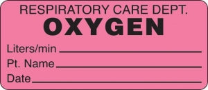 Marketlab Respiratory Therapy Label - LABEL, OXYGEN THERAPY - 3877