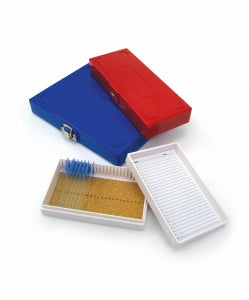 MarketLab Slide Box with Cork Liner - 25 Slide - SLIDE BOX, 25-SLIDE / CORK, 5.5 X 3.5" - 4025-BL