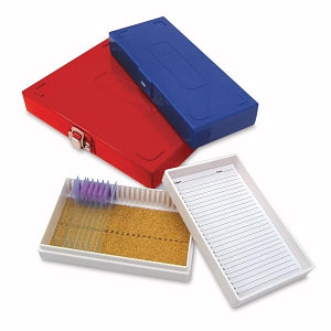 MarketLab Slide Box with Foam Liner - 25 Slide - SLIDE BOX, 25-SLIDE / FOAM, 5.5 X 3.5" - 4026-BL