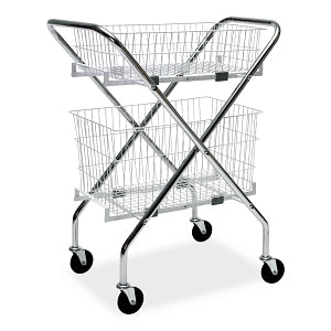 MarketLab FlexyCart Frame with Wire Baskets Bundle - CART, BUNDLE, W / WIRE BASKETS, 50LB CAP - ML41372