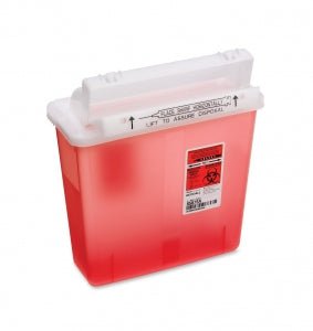 MarketLab 5 Quart Sharpstar Sharps Container - 5 Quart Sharpstar Sharps Container for Lockable Enclosures, 10.625"W x 4.5"D x 9"H - 4609